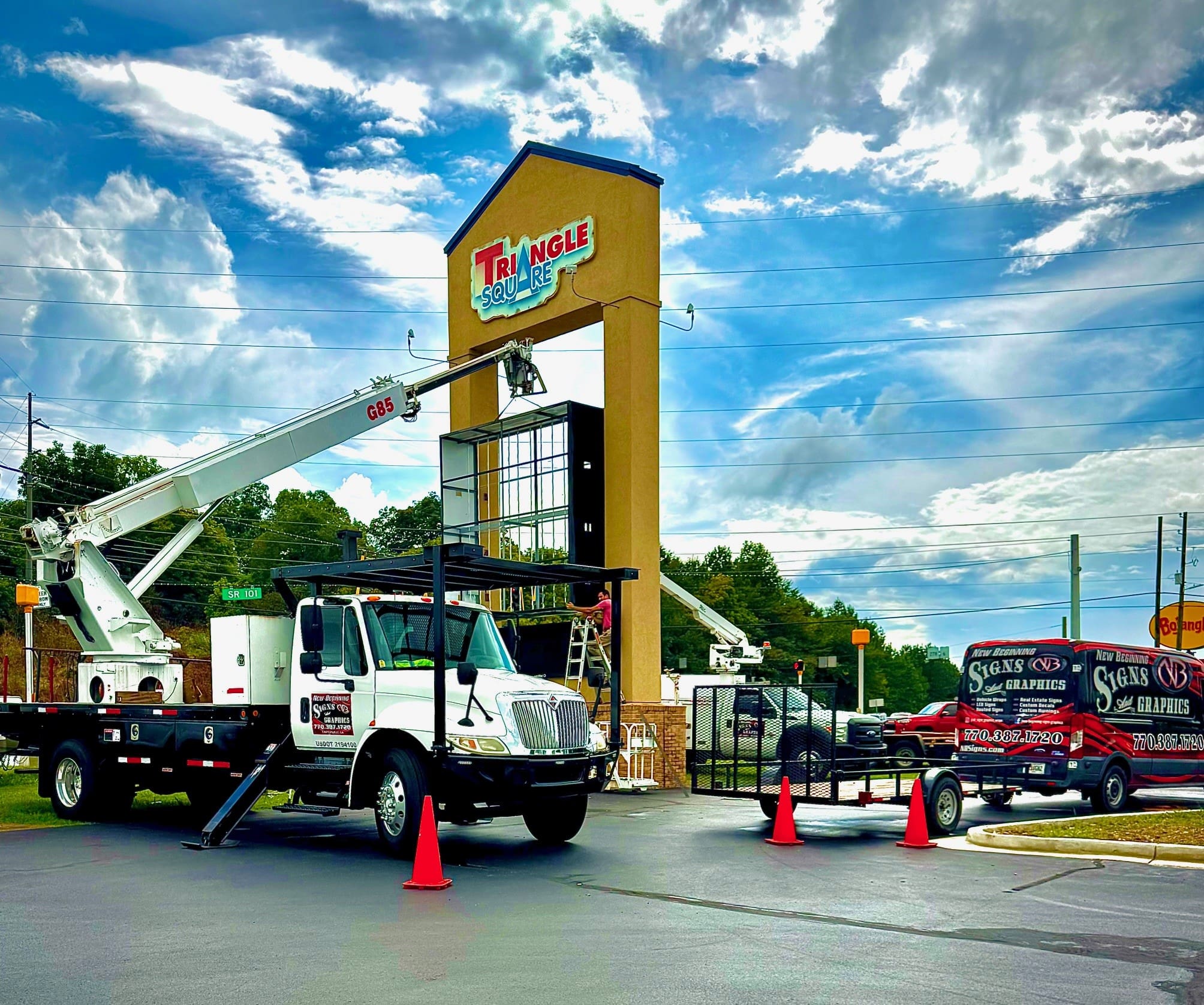 Butcher and Bottle sign by New Beginnings Signs & Graphics
